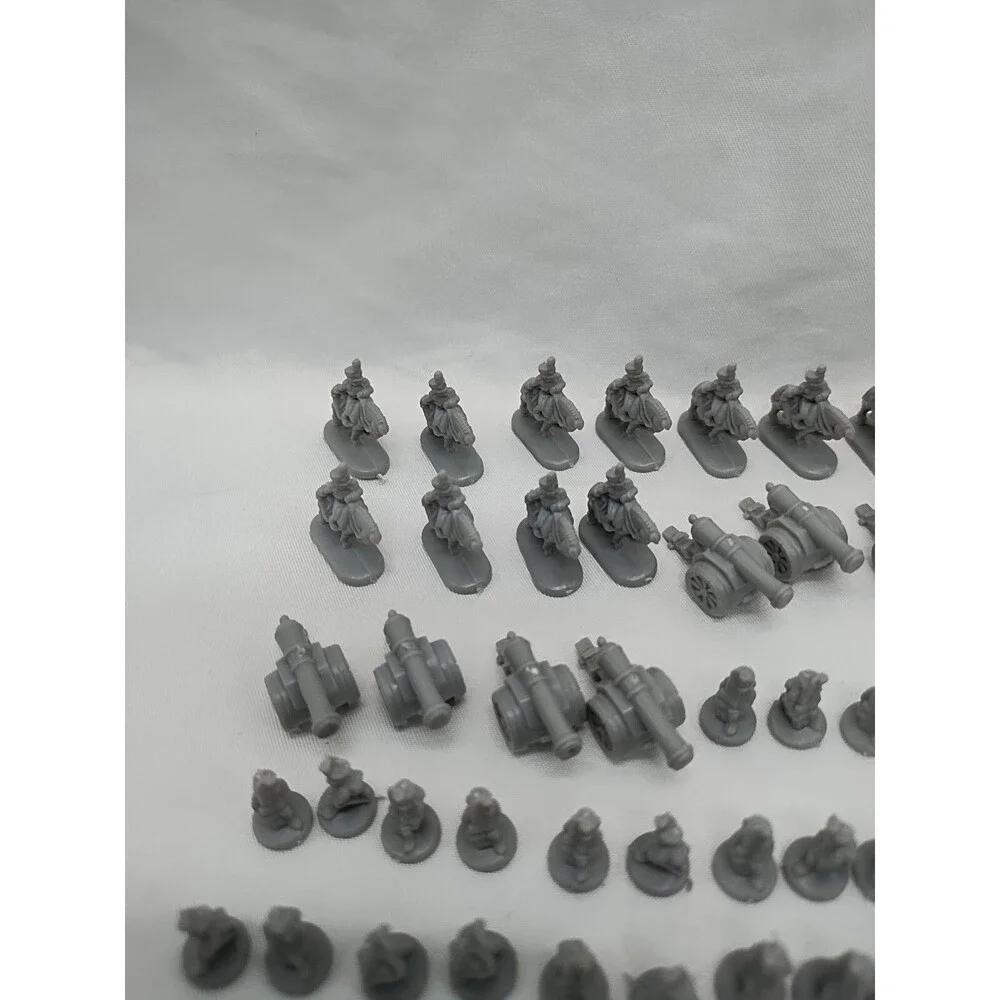 Set Of (60) 1993 Risk Gray Board Game Player Pieces